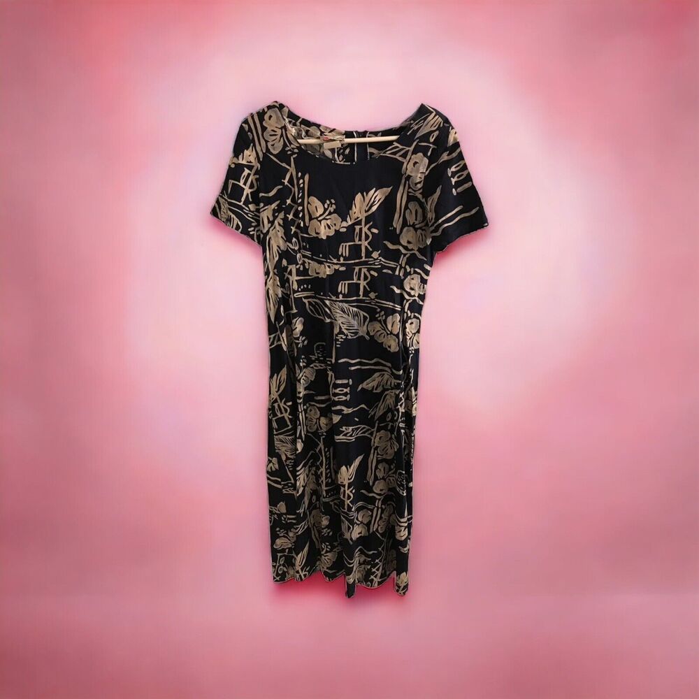 Hilo Hattie THE HAWAIIAN ORIGINAL Women’s Patterned Shift Dress‎ Rayon/Cotton, M
